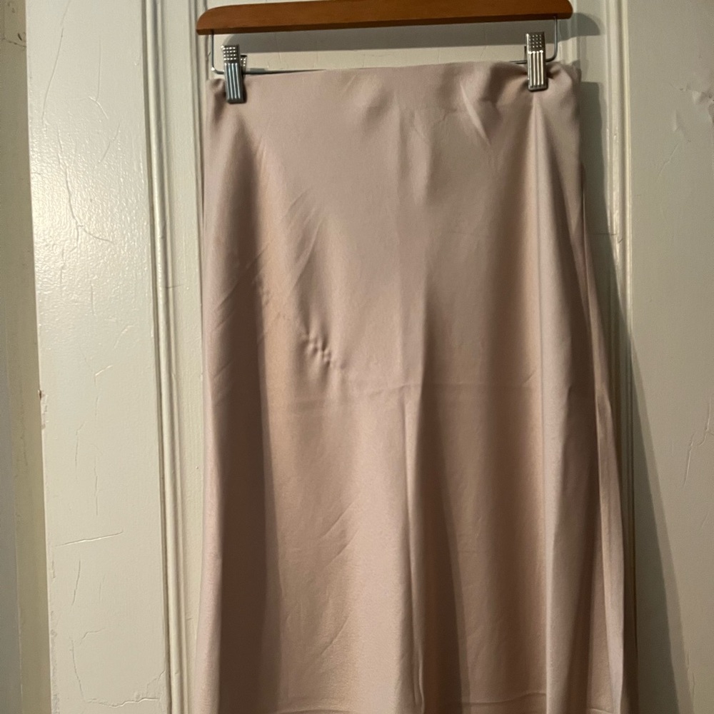 Dynamite satin midi skirt
